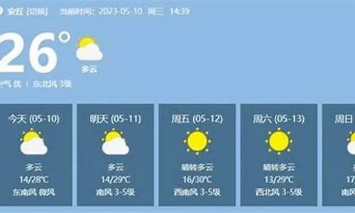 安丘天气预报15天（安丘天气预报15天30天）